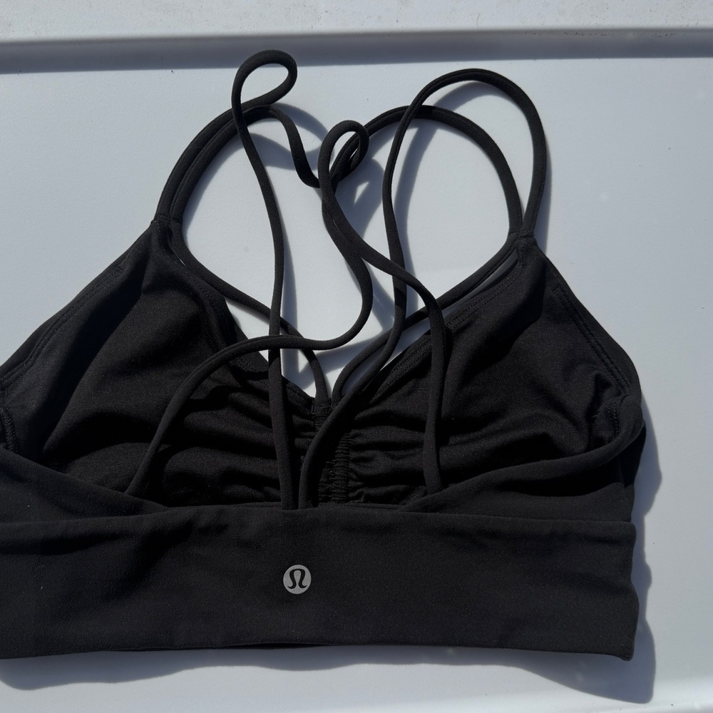 lululemon Tote & Align Black Strappy Bralette size 6 & free tote - Picture 4 of 6